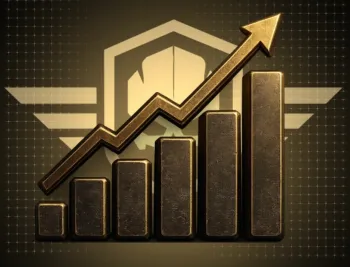 Gráfico de crescimento com o emblema da Operação Black Odonto